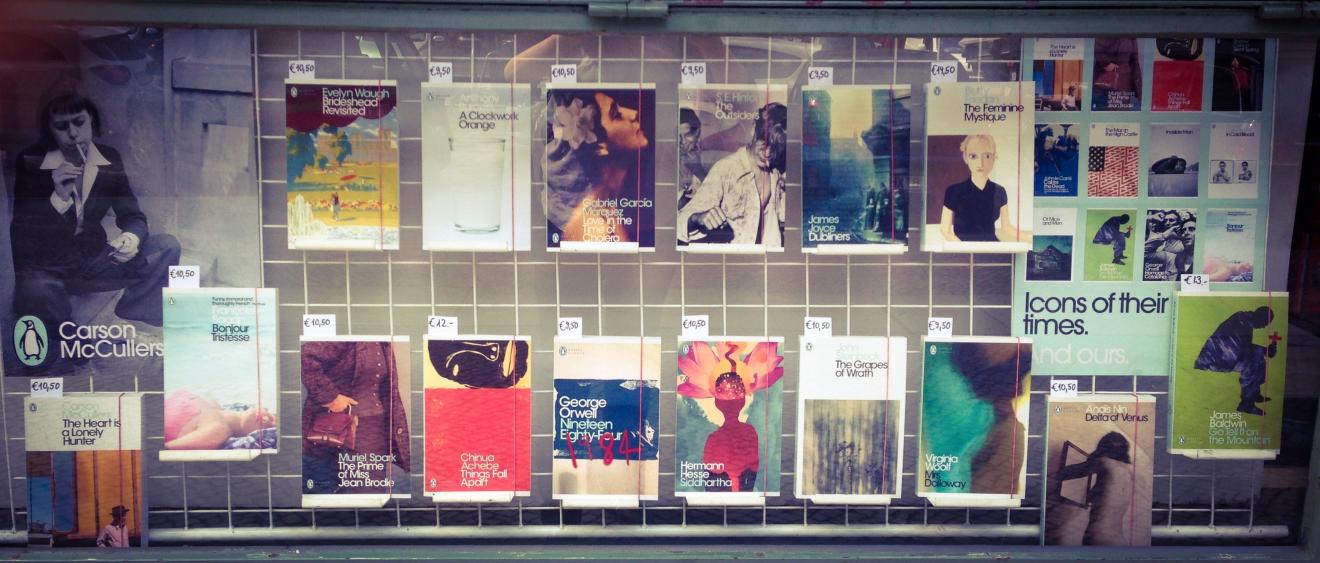 English Books Shop Display